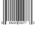 Barcode Image for UPC code 054200000773