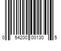 Barcode Image for UPC code 054200001305