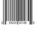 Barcode Image for UPC code 054200001855