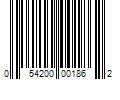 Barcode Image for UPC code 054200001862