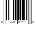 Barcode Image for UPC code 054200002319