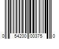 Barcode Image for UPC code 054200003750