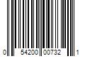 Barcode Image for UPC code 054200007321