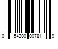 Barcode Image for UPC code 054200007819