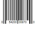 Barcode Image for UPC code 054200008700