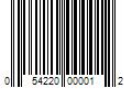 Barcode Image for UPC code 054220000012