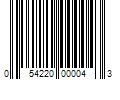 Barcode Image for UPC code 054220000043