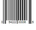 Barcode Image for UPC code 054222000065