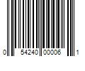 Barcode Image for UPC code 054240000061