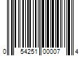 Barcode Image for UPC code 054251000074