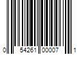 Barcode Image for UPC code 054261000071