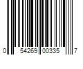 Barcode Image for UPC code 054269003357