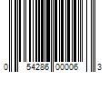 Barcode Image for UPC code 054286000063