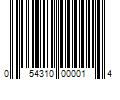 Barcode Image for UPC code 054310000014