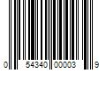 Barcode Image for UPC code 054340000039