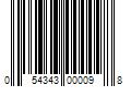 Barcode Image for UPC code 054343000098