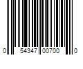 Barcode Image for UPC code 054347007000