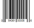 Barcode Image for UPC code 054361000056