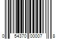 Barcode Image for UPC code 054370000078