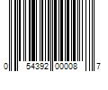 Barcode Image for UPC code 054392000087