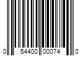 Barcode Image for UPC code 054400000740