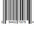 Barcode Image for UPC code 054402700754