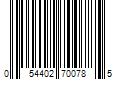 Barcode Image for UPC code 054402700785