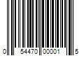 Barcode Image for UPC code 054470000015