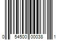 Barcode Image for UPC code 054500000381