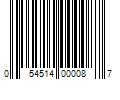 Barcode Image for UPC code 054514000087