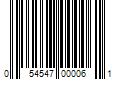 Barcode Image for UPC code 054547000061