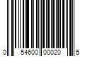 Barcode Image for UPC code 054600000205