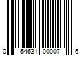 Barcode Image for UPC code 054631000076