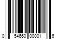 Barcode Image for UPC code 054660000016