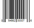 Barcode Image for UPC code 054662000076