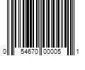 Barcode Image for UPC code 054670000051