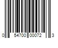 Barcode Image for UPC code 054700000723