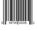 Barcode Image for UPC code 054709000052