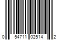 Barcode Image for UPC code 054711025142