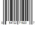 Barcode Image for UPC code 054722719207