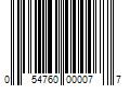 Barcode Image for UPC code 054760000077