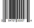 Barcode Image for UPC code 054787000074