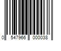 Barcode Image for UPC code 0547966000038