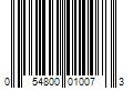 Barcode Image for UPC code 054800010073