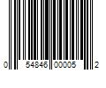 Barcode Image for UPC code 054846000052