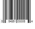 Barcode Image for UPC code 054851000054