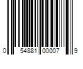 Barcode Image for UPC code 054881000079