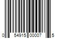 Barcode Image for UPC code 054915000075