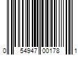 Barcode Image for UPC code 054947001781