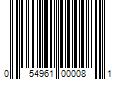 Barcode Image for UPC code 054961000081